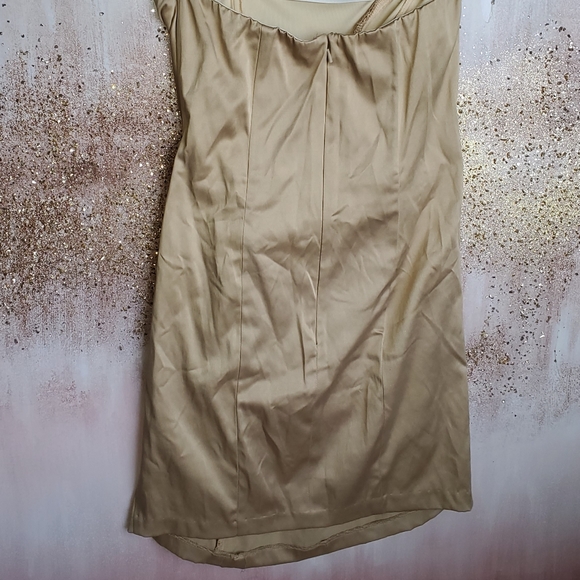 Gunne Sax 2 Vintage Gold Dress Holiday - Picture 5 of 8